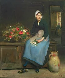 Die junge Blumenverkäuferin, 1882
